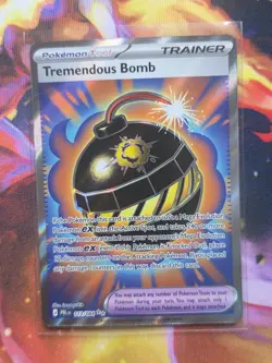 TREMENDOUS BOMB 113/084 Ultra Rare Pitch Black Pokemon Holo Near Mint - Image 1