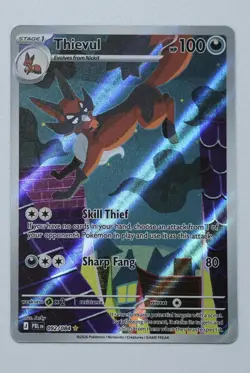 Thievul 092/084 Illustration Rare IR Pokemon Pitch Black ME05 NM English - Image 1
