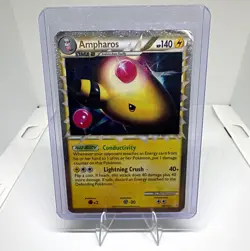 Pokemon TCG Ampharos Prime 105/123 HeartGold SoulSilver Ultra Rare Holo EN - Image 1