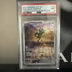 Pokemon Center Stamp Promo Teal Mask Ogerpon Twilight Masquerade ETB #123 PSA 10 - Image 1