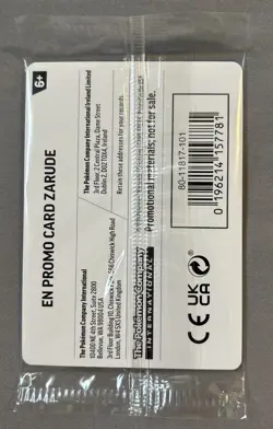 Zarude Pitch black promo gamestop NEW SEALED IN HAND! Pokemon 30th - Image 2