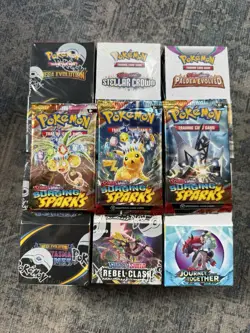 Pokemon TCG Surging Sparks Booster Pack X 3 Brand New & Sealed ✅ - Image 1