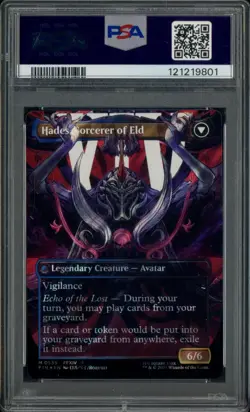 2025 MTG Final Fantasy Borderless Surge Foil #0539 Emet-Selch Hades PSA 10 - Image 2