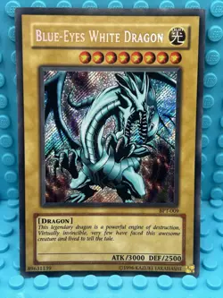 Yugioh Blue-Eyes White Dragon BPT-009 Secret Rare Tin Promo MP - Image 1