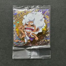 S5151 Luffy Nika Gear 5 SGR HOLO Japanese One Piece Wafer Stickers SEALED F15 - Image 1
