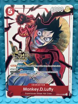 One Piece Money D. Luffy ST01-012 3rd Anniversary Promo - Image 1