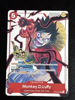Monkey.D.Luffy - ST01-012 (3rd Anniversary Tournament 3 Brothers Pack) C - Image 3