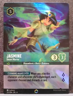 Disney Lorcana TCG - Ursula's Return - Jasmine Desert Warrior 212/204 Enchanted - Image 1