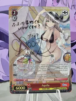 Weiss Schwarz Azur Lane Aquila SP (Gold Signature) (English) - Image 2