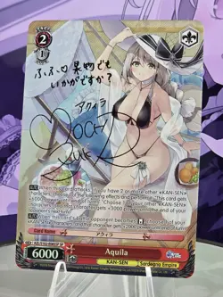 Weiss Schwarz Azur Lane Aquila SP (Gold Signature) (English) - Image 3