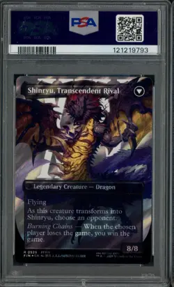 2025 MTG Final Fantasy Borderless Surge Foil #0529 Zenos Shinryu PSA 9 MINT - Image 2