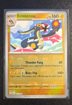 Pokemon Card Eelektross (Master Ball Pattern) 032/086 Sv: Black Bolt Holo NM - Image 1