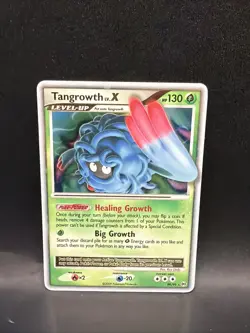 Pokemon TCG Tangrowth LV.X Arceus Holo Rare Card 99/99 - Image 1