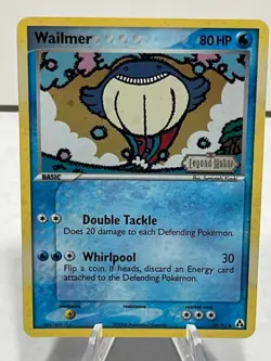 Pokemon TCG "Wailmer 69/92" Reverse Holo Card - NM - Legend Maker Stamped - Image 1