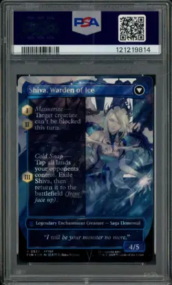 2025 MTG Final Fantasy Borderless Surge Foil #0523 Jill shiva's Dominant PSA 10 - Image 2