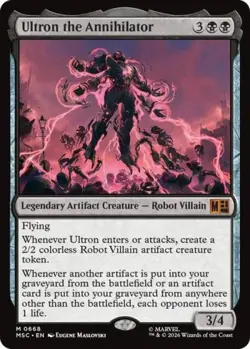 ~ Ultron the Annihilator ~ NM ~ Commander: Marvel Super Heroes ~ MTG ~ - Image 1