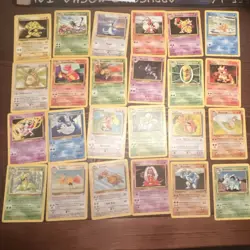 Nintendo Pokemon TCG 68-Card Lot Base Set 2 English Unlimited - Image 1