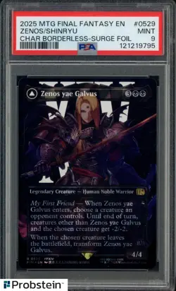 2025 MTG Final Fantasy Borderless Surge Foil #0529 Zenos Shinryu PSA 9 MINT - Image 1