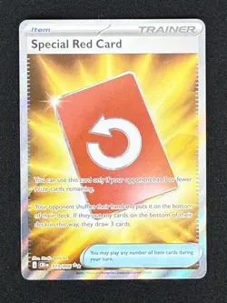 Special Red Card 113/086 Ultra Rare Chaos Rising Pokemon TCG Holo Near Mint - Image 1