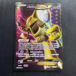 Pokemon Card 2016 Alakazam EX 117/124 Fates Collide Ultra Rare Full Art Holo - Image 1