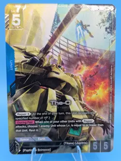 The-O GD03-002 LR+ Alt Art Steel Requiem Gundam TCG Card Game CCG English - Image 1