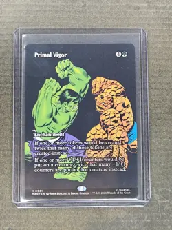 MTG Marvel Super Heroes - Primal Vigor Enchantment Mythic Full Art EN - MAR 0081 - Image 1