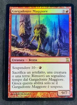 MTG Magic The Gathering FOIL Greater Gargadon Time Spiral Italian NM - Image 1