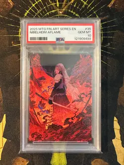 MTG Nibelheim Aflame 35 Final Fantasy Art Series PSA 10 - Image 1