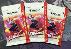 (3) Magic The Gathering Spiderman Collector Booster Packs - Image 1