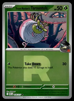 Team Rocket's Tarountula (Team Rocket) 018/217 Ascended Pokemon Reverse Holo NM - Image 1