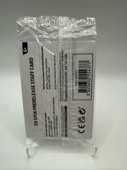 Sealed STAFF Scarlet Violet Twilight Masquerade Promo Prerelease Pack 4 Pokemon - Image 2