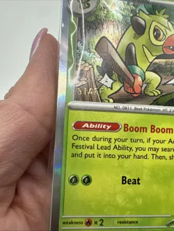 Sealed STAFF Scarlet Violet Twilight Masquerade Promo Prerelease Pack 4 Pokemon - Image 3