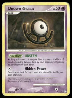 Unown [U] 78/146 Uncommon Legends Awakened Pokemon Damaged - Image 1