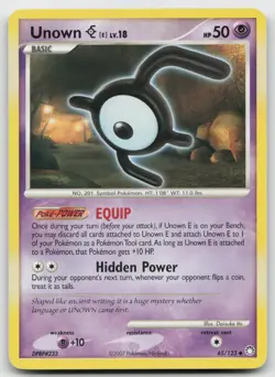 Pokemon Unown [E] Uncommon Mysterious Treasures 65/123 LP - Image 1