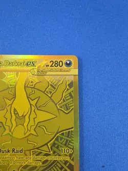 Pokemon Mega Darkrai EX 120/084 Ultra Rare Full Art Gold Holo 🔥 - Image 3
