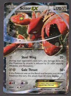 Scizor EX 76 BREAKpoint - Holo Pokemon LP (EX Rare) - Image 1