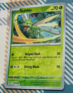Pokemon TCG SV: Scarlet & Violet 151 #123/165 Scyther Reverse Holo NM - Image 1