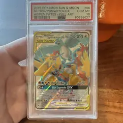 Pokemon Moltres & Zapdos & Articuno GX 66/68 Hidden Fates PSA 10 - Image 1