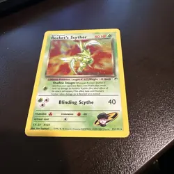 2000 Pokemon Gym Heroes Rocket's Scyther Holo #13/132 - Image 1