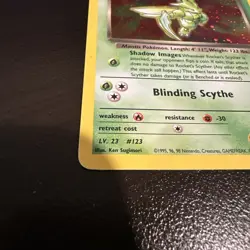 2000 Pokemon Gym Heroes Rocket's Scyther Holo #13/132 - Image 3
