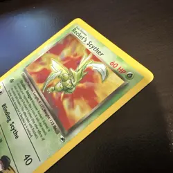 2000 Pokemon Gym Heroes Rocket's Scyther Holo #13/132 - Image 5