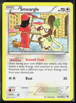 Smeargle 123/162 - Pokemon BREAKthrough - Rare - MP - Image 1