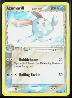 Azumarill 19/113 - Pokemon Delta Species - Rare - LP - Image 1