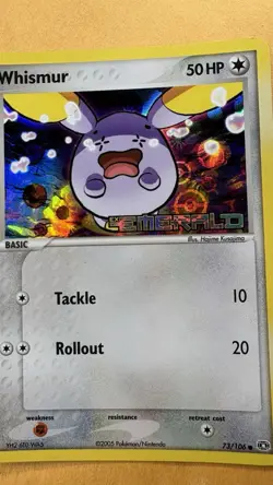 Pokemon Whismur Reverse Holo Ex Emerald 73/106 - NM - Image 3