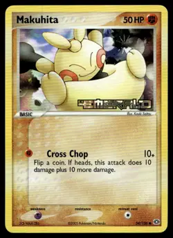 Makuhita Emerald Common 54/106 2005 Pokemon TCG - Image 1