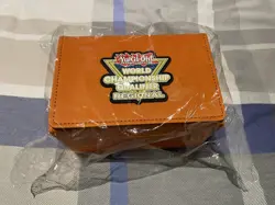 Yugioh! World Championship Qualifier Regional Orange Deck Box NEW - Image 1