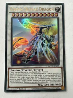 Yugioh - Cosmic Quasar Dragon - Ultra - 1st - DUNE-EN037 - NM - Image 1