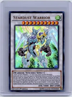 Stardust Warrior SDSE-EN040 Deck: Synchron Extreme Yu-Gi-Oh 1st Edition DMG - Image 1