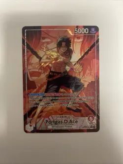 One Piece Portgas.D.Ace (Alternate Art) OP16-001 The Time of Battle Foil - Image 1