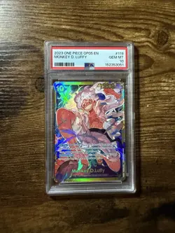 2023 ONE PIECE OP05-AWAKENING OF THE NEW ERA #119 MONKEY D. LUFFY PSA 10 - Image 1